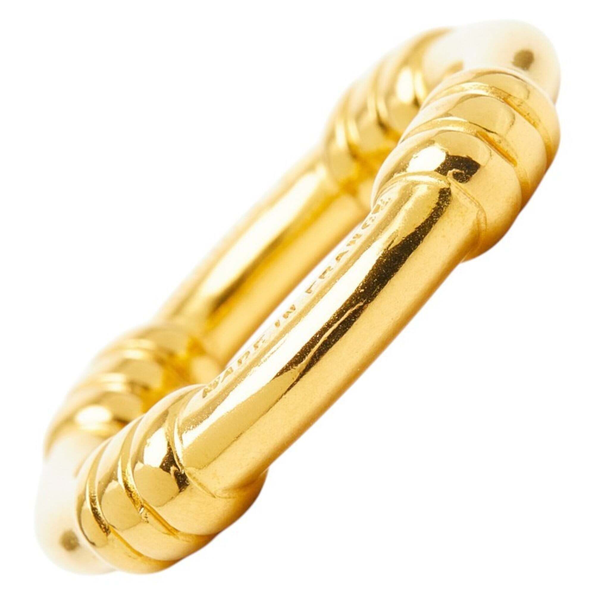 Hermes Bou Scarf Muffler Ring Gold Plated Women's Hermes
